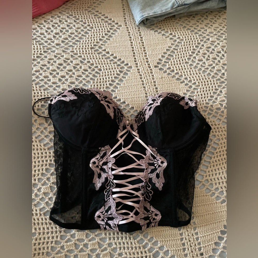 Zara pink black tops, s